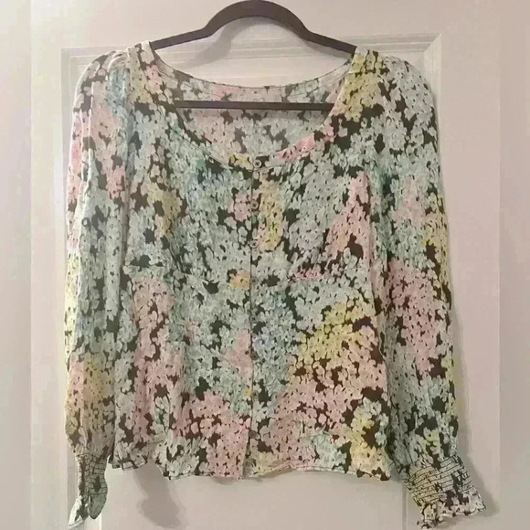 SP LOFT FLORAL TOP - Picture 1 of 7